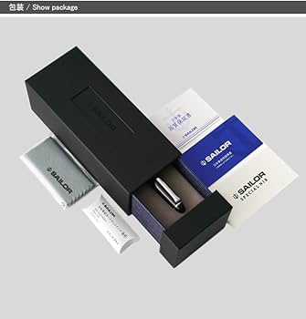 Amazon | セーラー万年筆 万年筆 長刀研ぎ シルバートリム ブラックCT