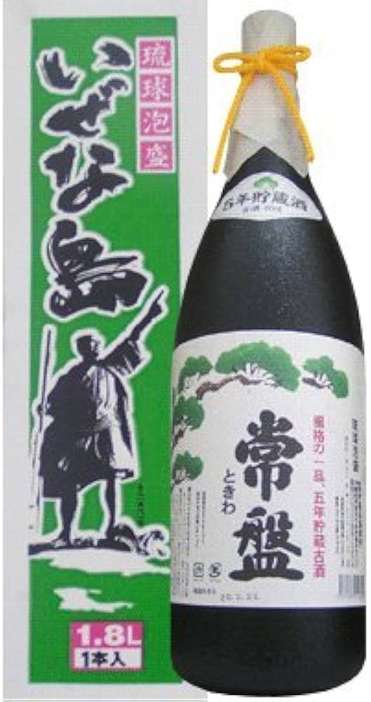 Amazon.co.jp: 泡盛 常盤 5年古酒 40度 一升瓶 1800ml /(資)伊是名酒造
