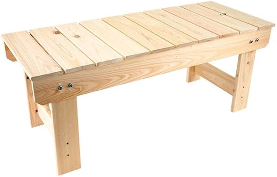 Amazon.co.jp: 国産 ひのき縁台 国内自社生産 約 高さ360 × 幅360 mm