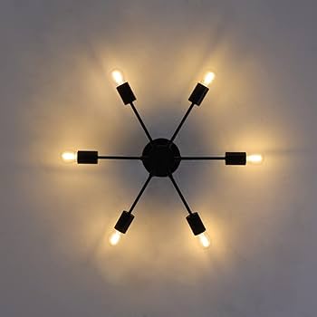 Amazon.co.jp : Herischen ペンダントライト6灯 北欧風 アンティーク