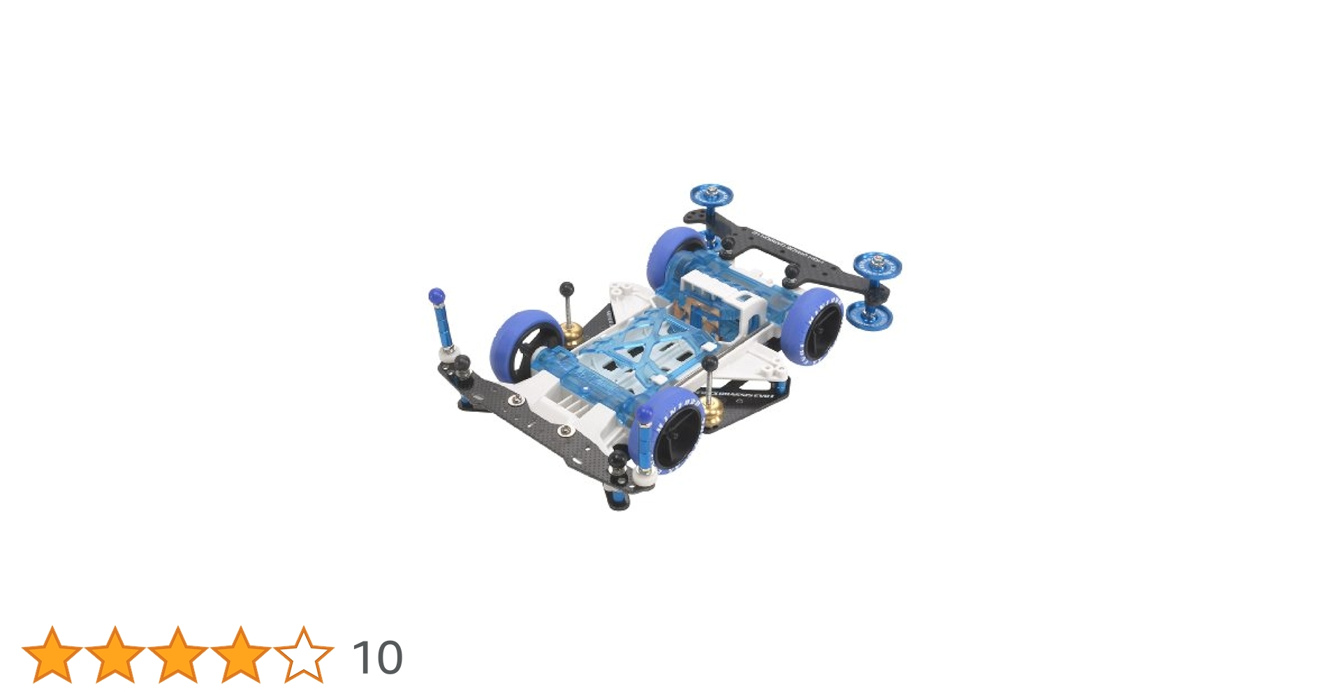 ミニ四駆 EVO.Iと ⅡカーボンシャーシⅠは仮組済パーツ欠品有り