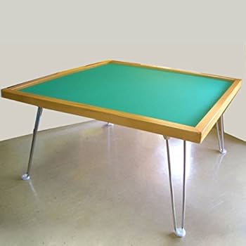 Amazon.co.jp: 折り畳み麻雀卓（引き出し無）と麻雀牌（竹）のセット