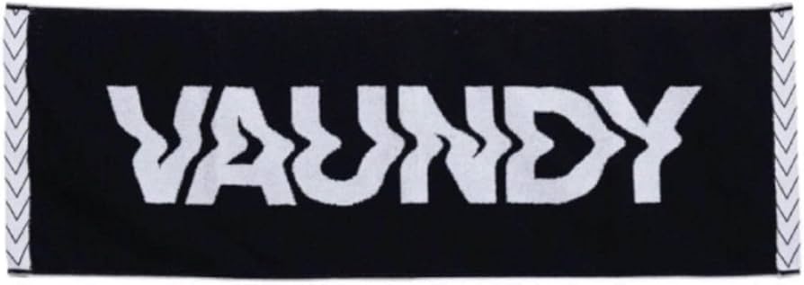 Amazon.co.jp: VAUNDY バウンディ ロゴジャガードタオル ブラック