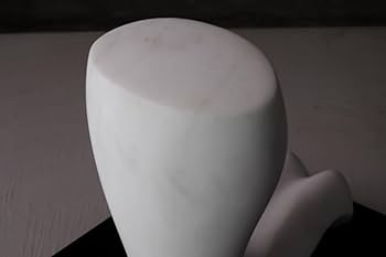 Amazon.co.jp: 00899 冨田憲二作 白大理石彫刻 オブジェ/裸婦像 石彫り