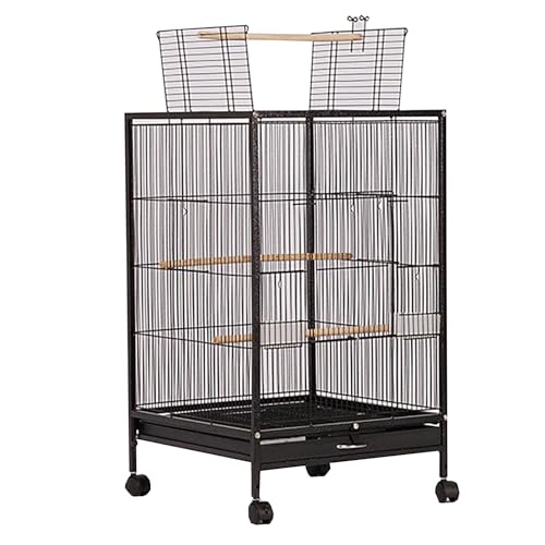 大型黒鳥かご キャスター付き 鳥ケージ 大型 キャスター付き」の人気