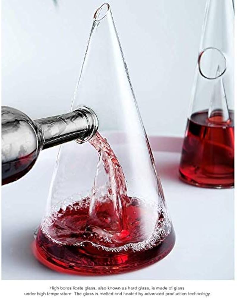 Amazon | デキャンタ 7 ピース カラフェ ワイン、ワイン 6X 450ml