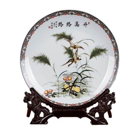 景徳鎮 青花花鳥春夏秋冬図陶板画 応接間 書斎 装飾品 工芸品