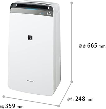 Amazon | シャープ 衣類乾燥機 除湿機 18L / プラズマクラスター 7000