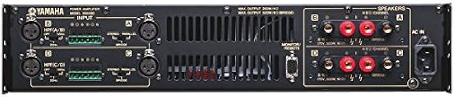 Amazon.co.jp: YAMAHA ヤマハ 4chパワーアンプ XM4080 : 楽器・音響機器