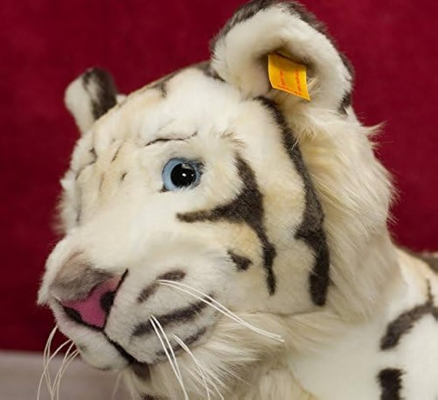 虎 シュタイフ きれいなバター色 ヴィンテージ 草原のアニマル 仔虎