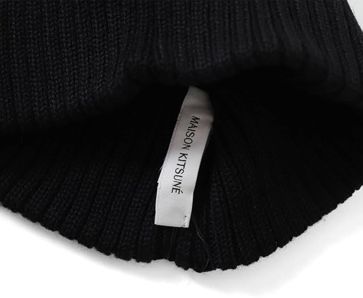 Amazon | Maison Kitsune メゾンキツネ フォックスロゴ ニットキャップ