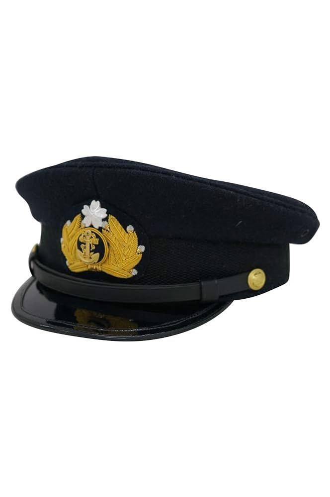 大日本帝国海軍 士官軍帽 制帽 56cm、57cm 複製品 大日本帝国海軍 士官