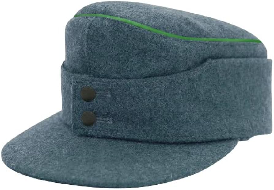 Amazon | 第二次世界大戦 ドイツ軍 警察 ウール材料 M43 野戦帽 略帽