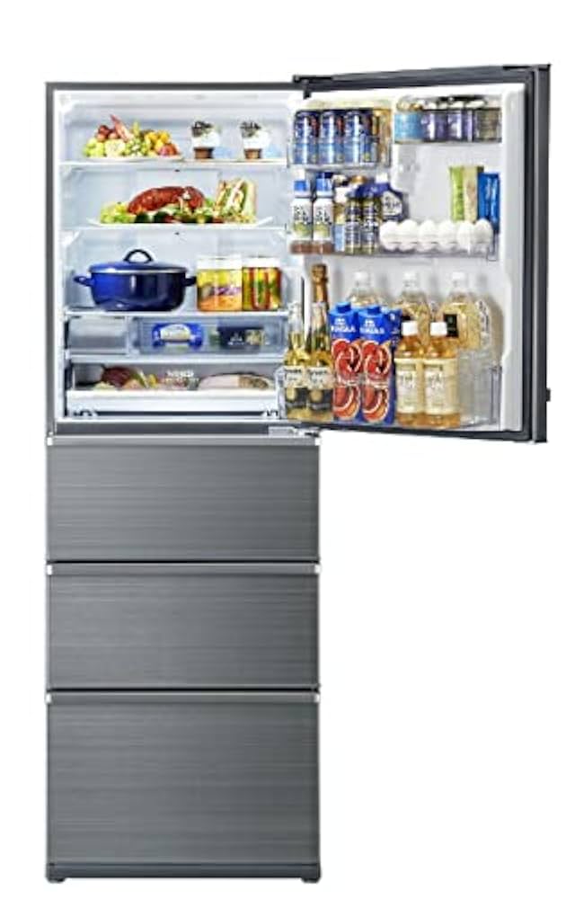 冷蔵庫 2020年製アクア430L AQR-V43JL（S） 4ドア自動製氷付冷蔵庫 430L