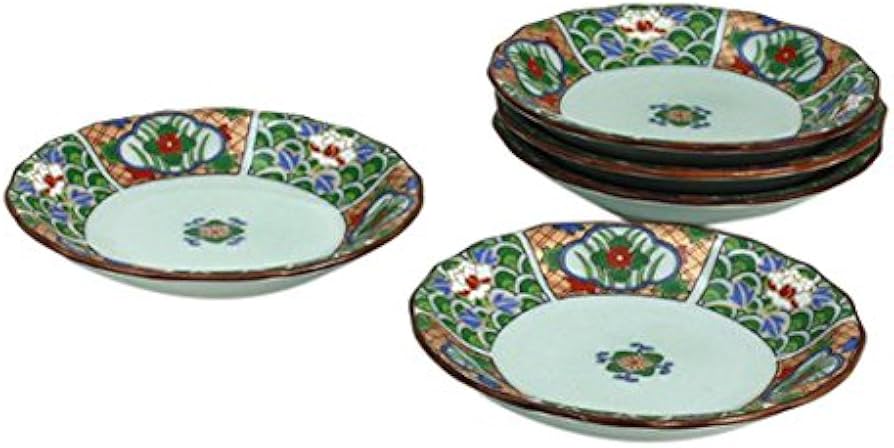 Amazon｜小皿 おしゃれ ： 有田焼 鍋島地紋 小皿 セット(皿 5枚セット