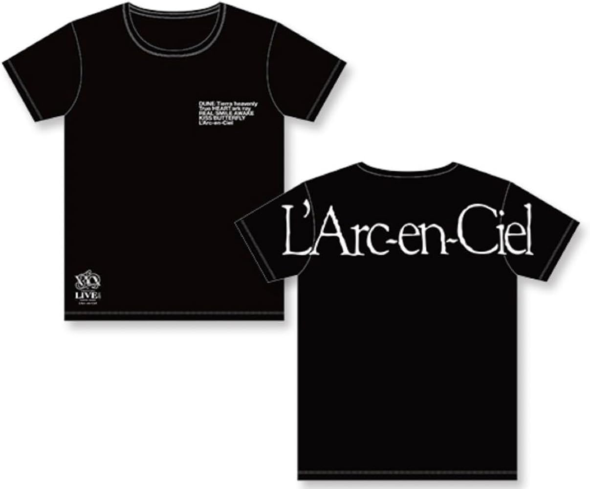 Amazon | L'Arc-en-Ciel 限定 BIG 旧ロゴ Tシャツ 黒 ラルクアンシエル