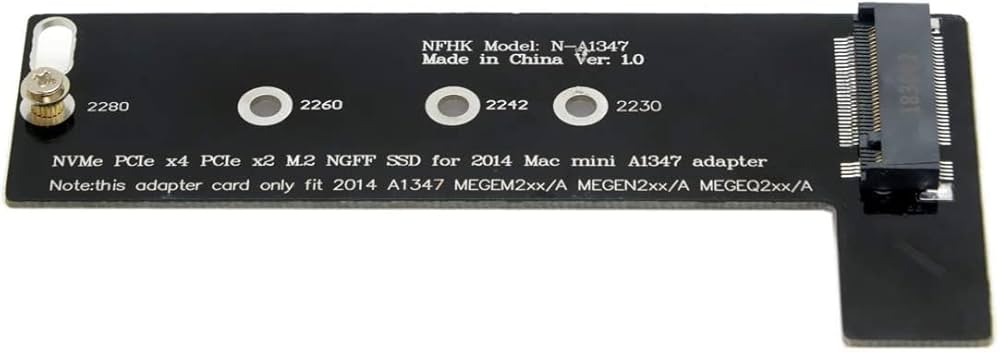 Amazon | Mac Mini 2014 A1347 MEGEN2 MEGEM2 MEGEQ2用 M.2 NGFF M-Key