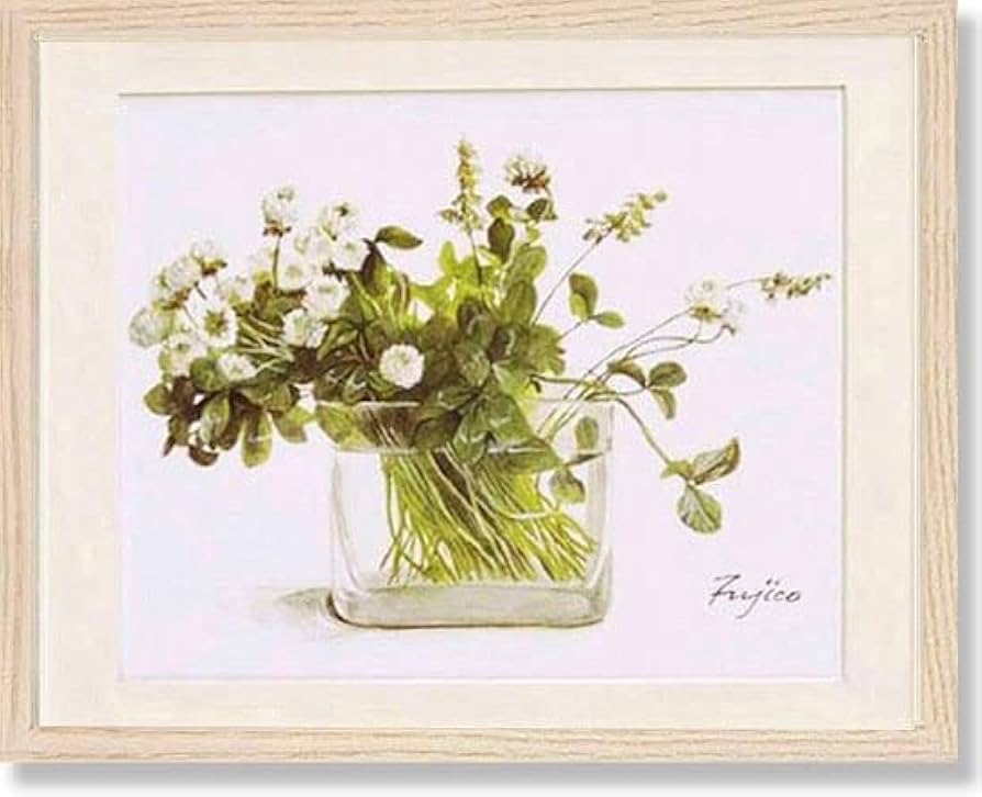 肉筆原画！ 橋本不二子 人気水彩画家 赤い薔薇？ 花瓶に入った花の絵画