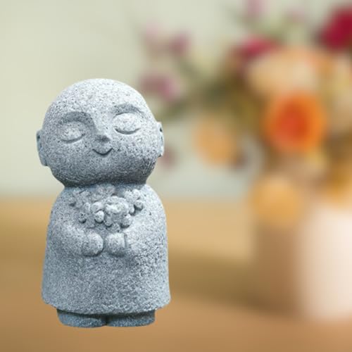 値下げ 新品 清水焼 お地蔵さん 陶器 置物 勇三作 安心菩薩 値下げ