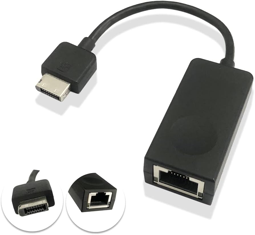 Amazon.com: GinTai Ethernet dongle RJ45 Adapter Cable 4X90Q84427