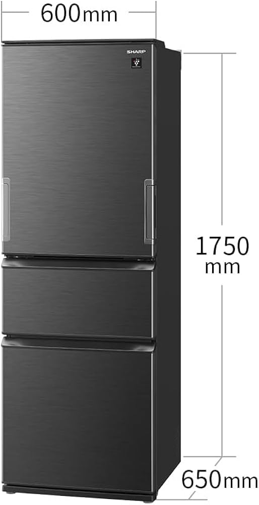 岸170 シャープ ノンフロン冷凍冷蔵庫 SJ-PW37K-H