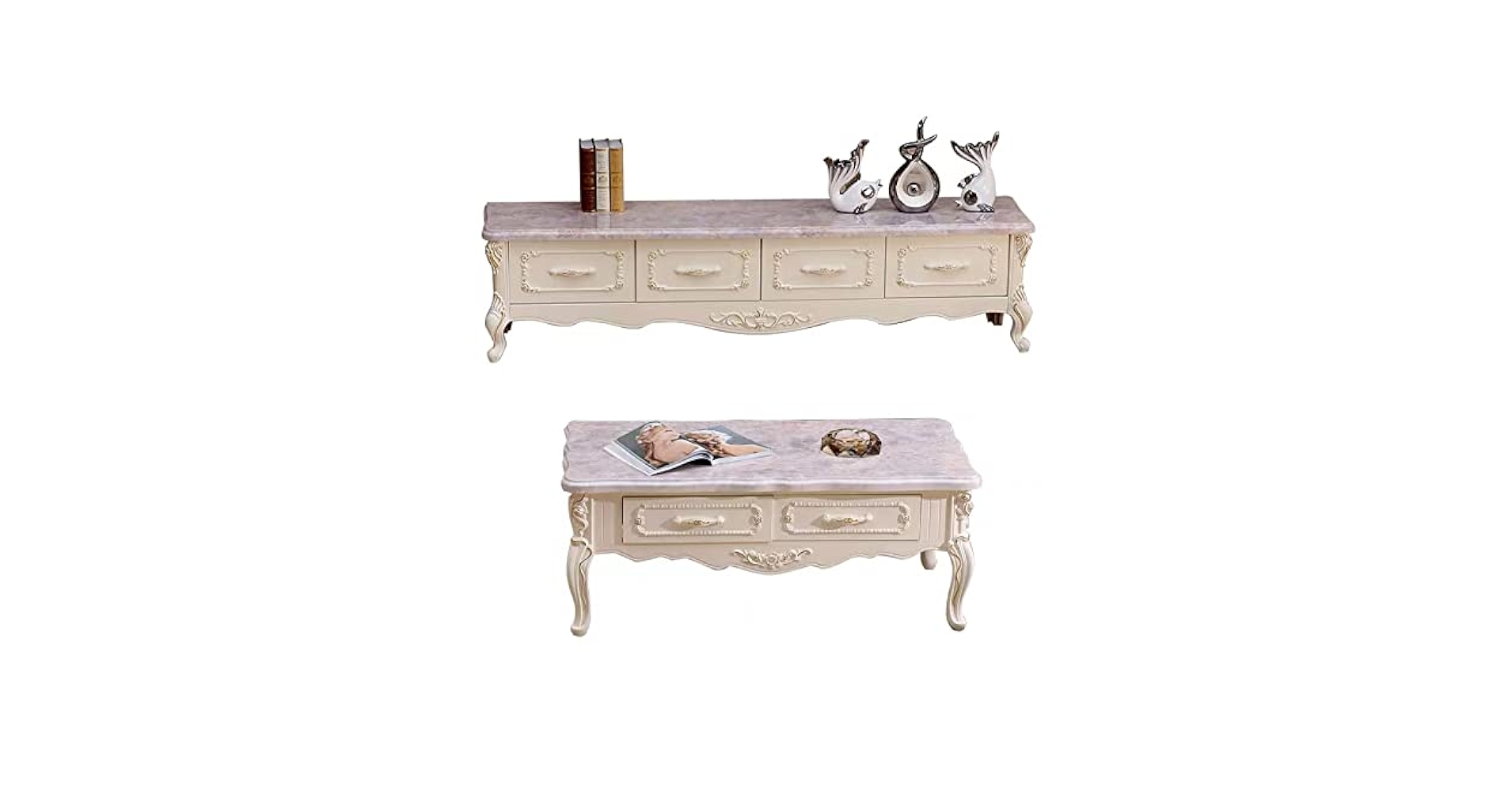 ヨーロピアンスタイル 猫脚 テレビ台 ボード ラック 幅 120cm