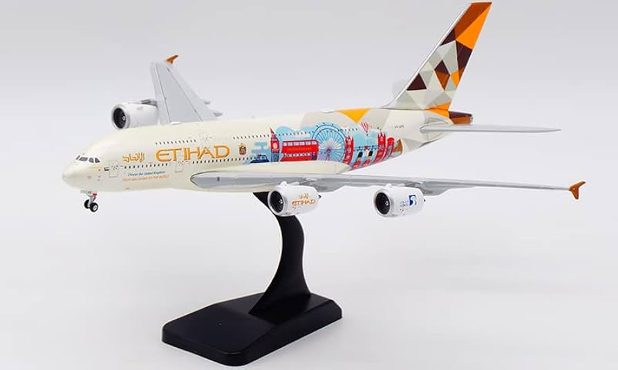 Amazon.com: JC Wings for ETIHAD for Airbus A380 A6-APE Choose The