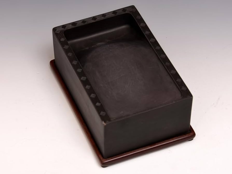 硯／書道／アンティーク台座付き硯 【公式通販】