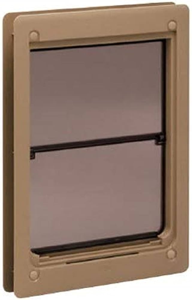 Amazon | アトム ペットくぐーる 大 ペットドア 大型犬用 ブラウン