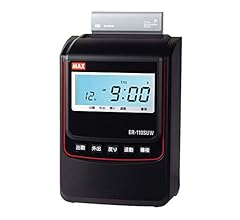 Amazon | マックス タイムレコーダー 1日6回印字 月間集計機能付き