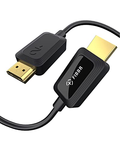 Amazon | FIBBR 8K HDMI 2.1 光ファイバーケーブル (2M)，48Gbps超高速