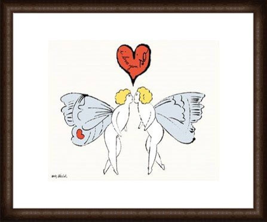 アンディ・ウォーホル アートポスター「I Love You So」額装済 額縁