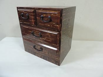 Amazon.co.jp: 日本製 高級 桜皮細工 樺細工 チェスト 箪笥 小引き出し