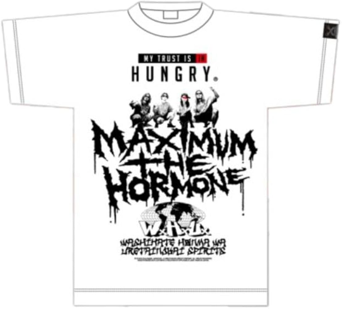 Amazon | マキシマムザホルモン 2022 WxHxUx Tシャツ (XXL) | Tシャツ