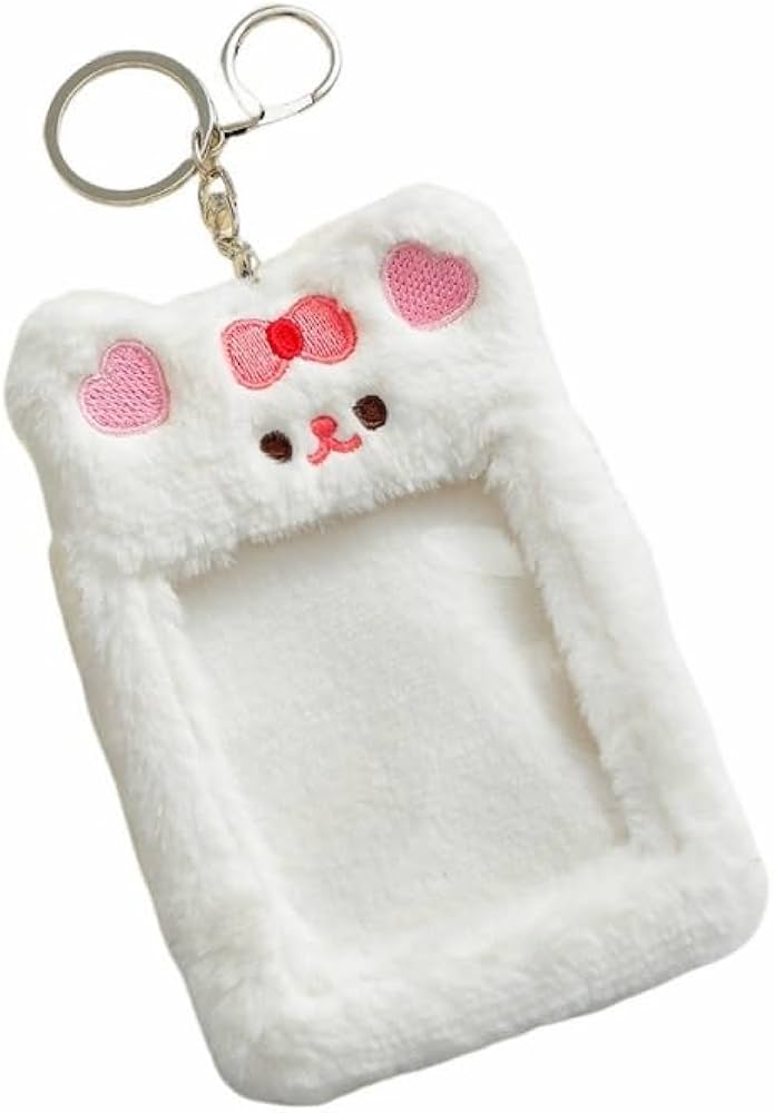 Amazon.co.jp: ふわふわ トレカケース キーホルダー チェキケース