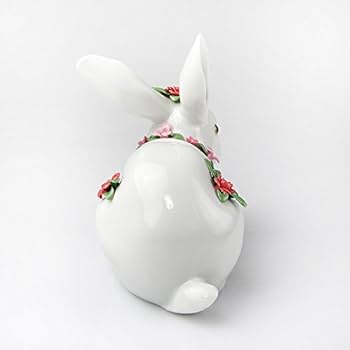 Amazon.co.jp: リヤドロ (LLADRO) 人形 花飾りの白うさぎ