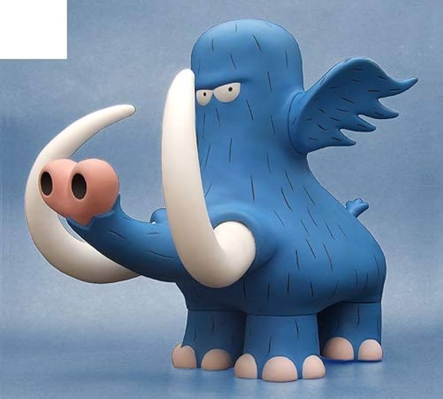 はじめ人間ギャートルズ マンモー＆マンモーの肉 ソフビフィギュア