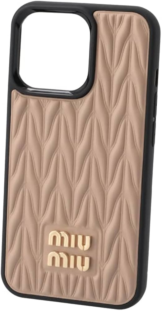 Amazon.co.jp: Miu Miu iPhone Case Leather Matelasse iPhone 13Pro