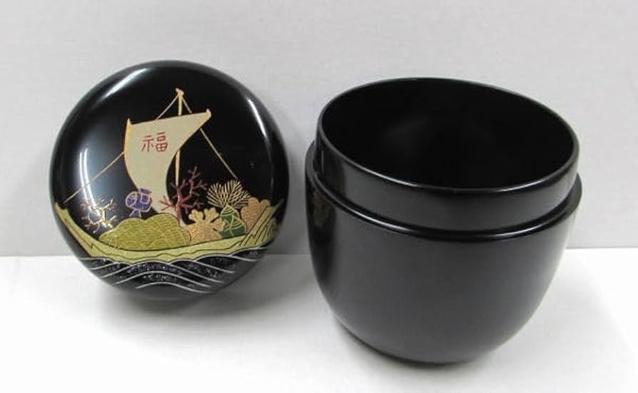 茶道具 桐蒔絵茶箱 京焼 茶碗 桐蒔絵 棗 香合など 九点 一式
