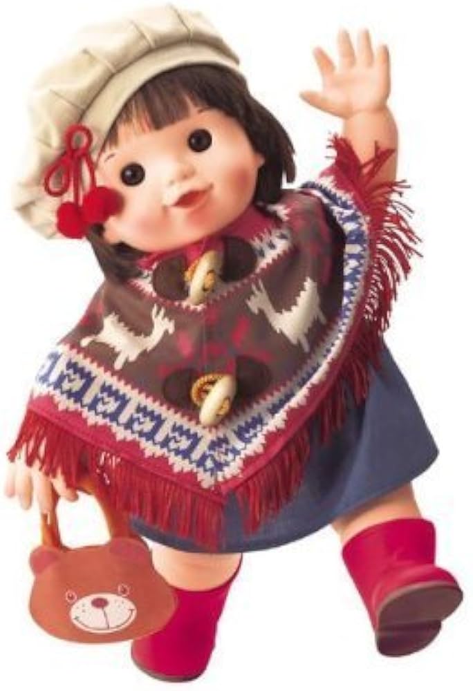 Amazon.co.jp: ぽぽちゃん お人形 やわらかお肌のポンチョのぽぽちゃん