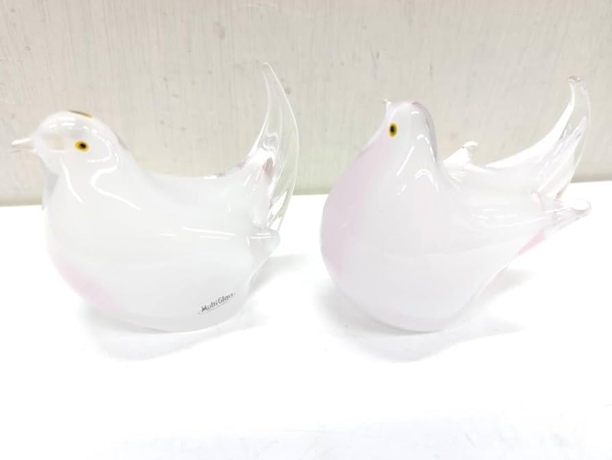 Amazon.co.jp: g12003マルティグラス硝子細工インテリア置物オブジェ鳩