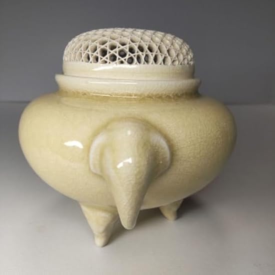 薩摩焼香炉 透かし彫り