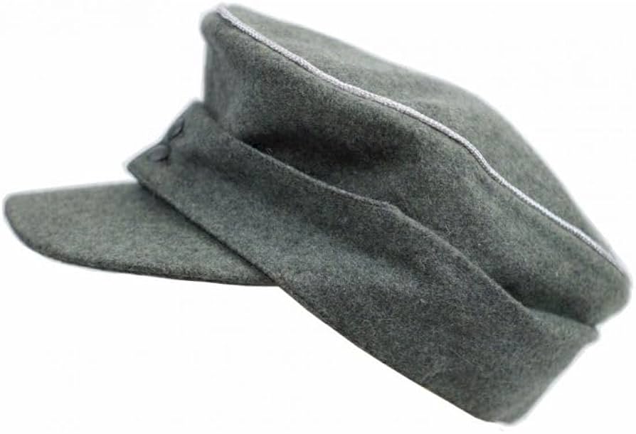 Amazon | WW2 ドイツ軍 将校用 M43 規格帽 フィールドグレー色ボタン
