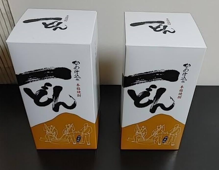 本格焼酎 一どん 1.800ml入り 2本 （ビニール袋2枚付き）専用箱入り