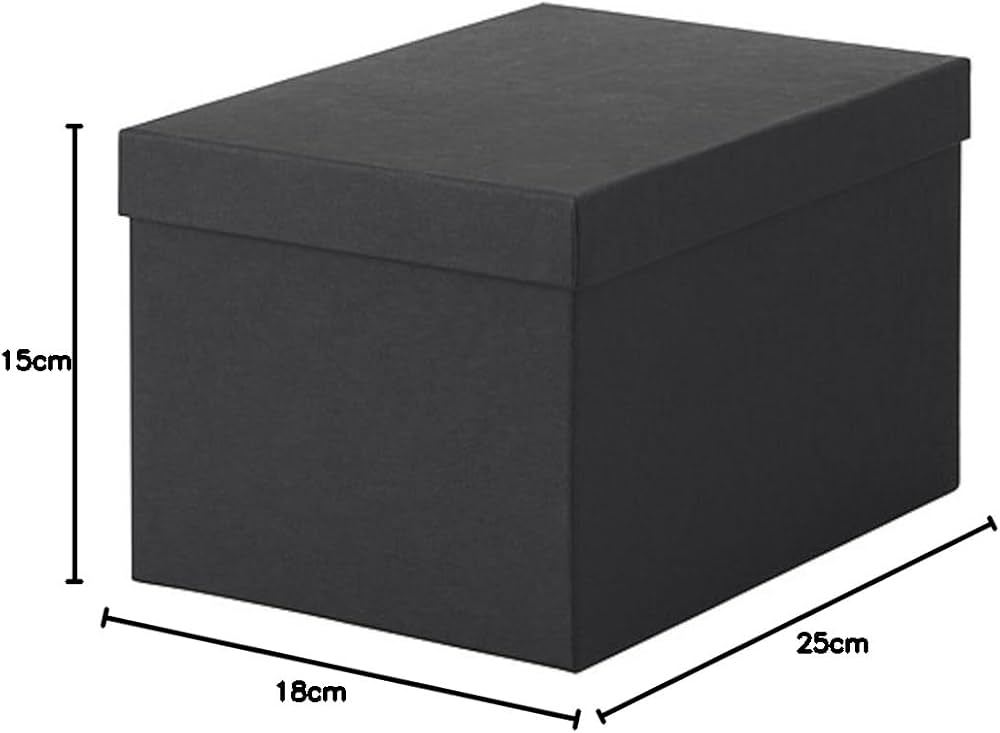 Amazon｜IKEA/イケア TJENA 収納ボックス ふた付き18x25x15 cm