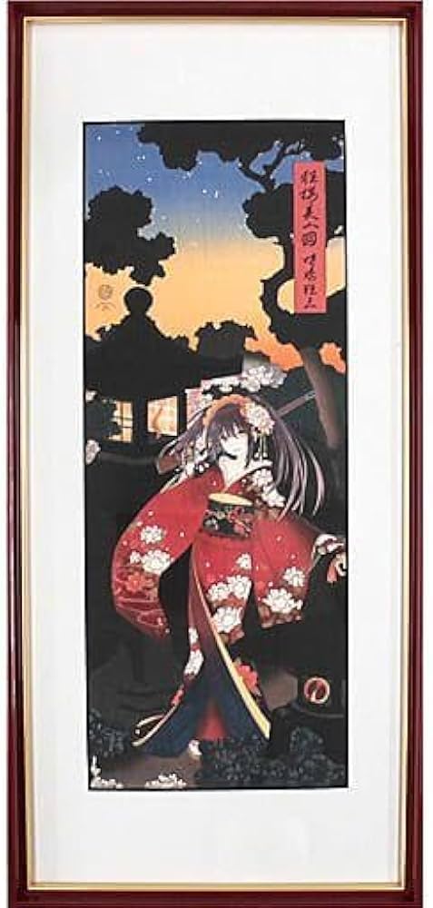 浮世絵木版画 『狂桜美人図』 時崎狂三 デート・ア・ライブ】浮世絵木