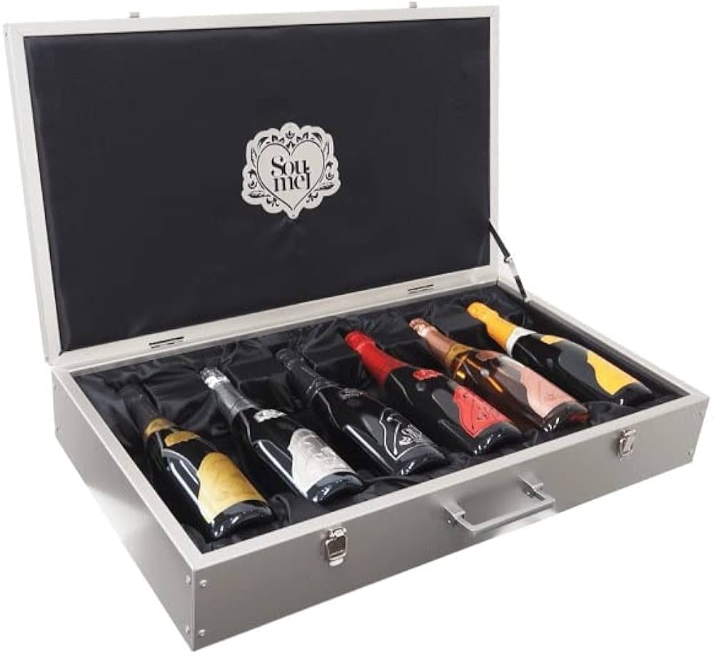 ソウメイ6本セット(空き瓶) アルミケース付き