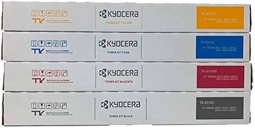 Amazon.co.jp: 京セラ 純正トナーカートリッジTK-8516（K/Y/M/C）4色