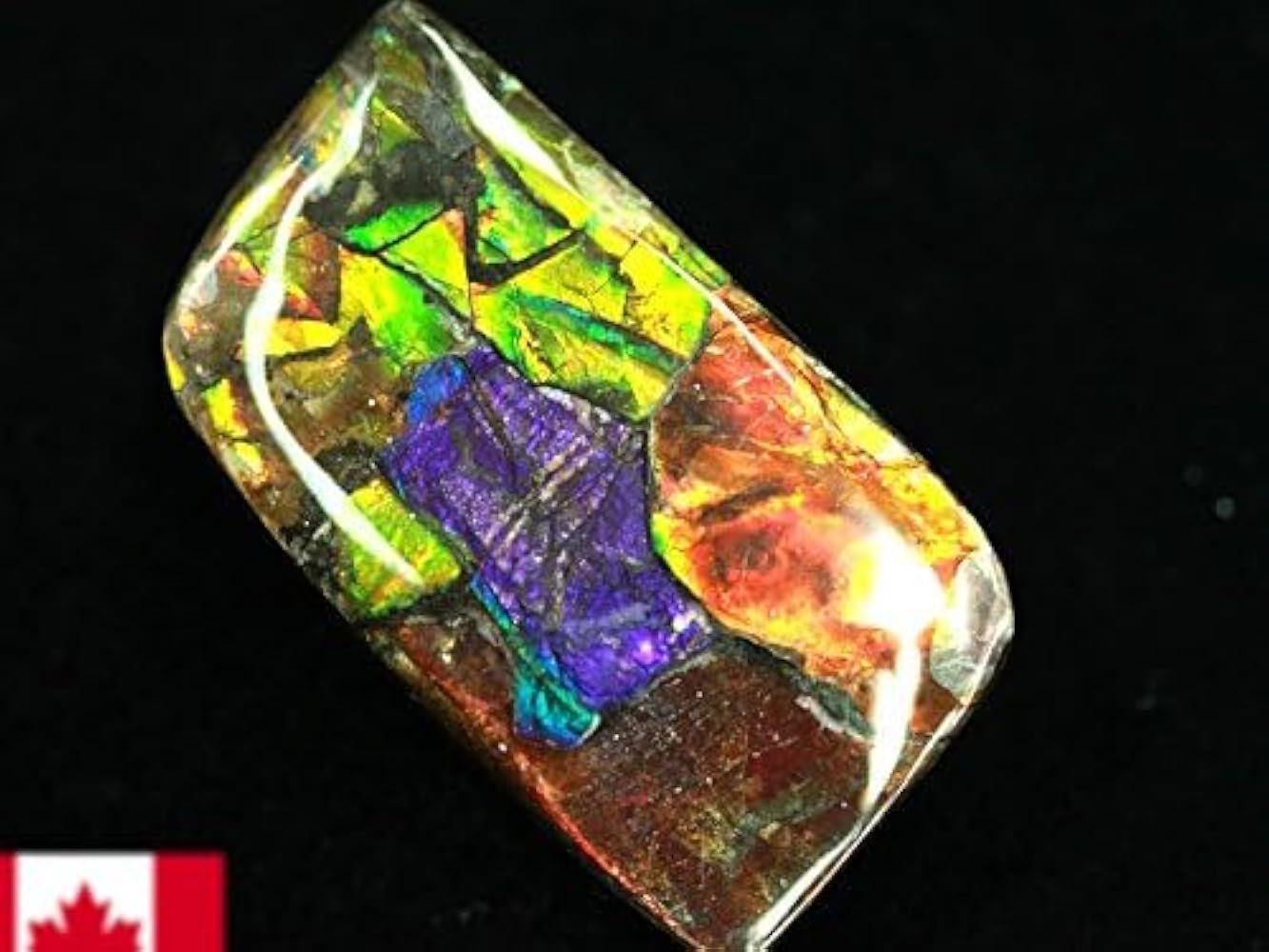 ルース ストーン ショップ アンモライト 枯渇22.45CT 約22x 18mm レア