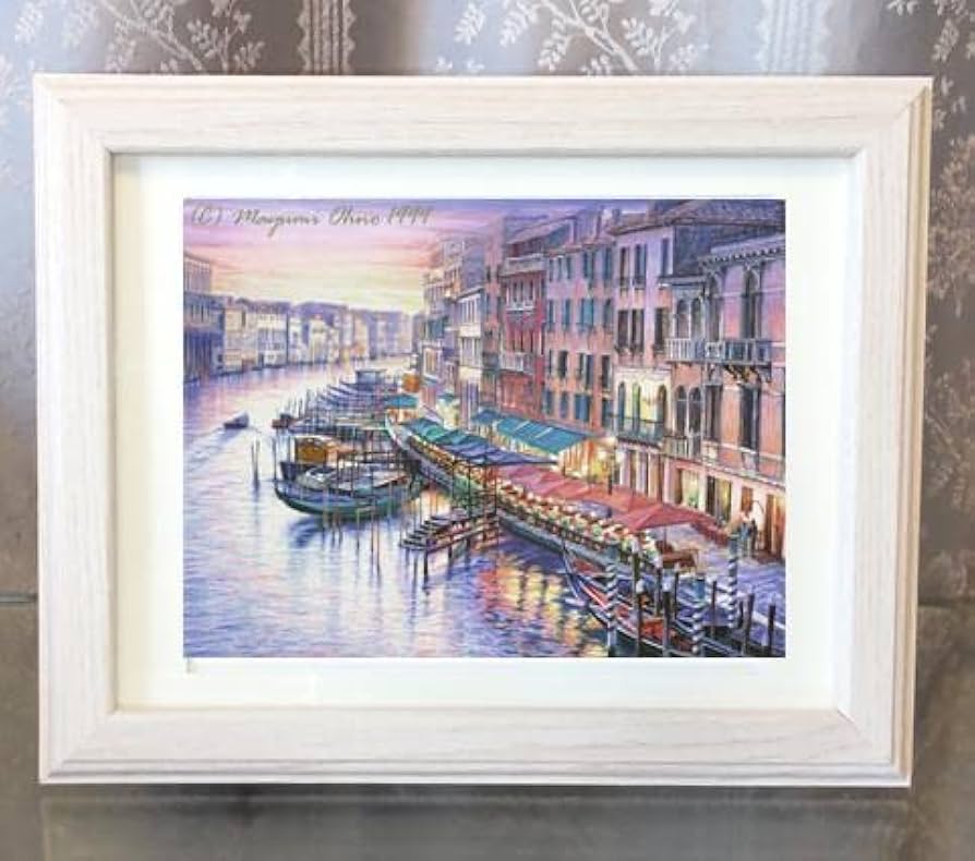 希少！ヴェネチア水の都絵画ビンテージ イタリアヨーロッパ欧州インテリア